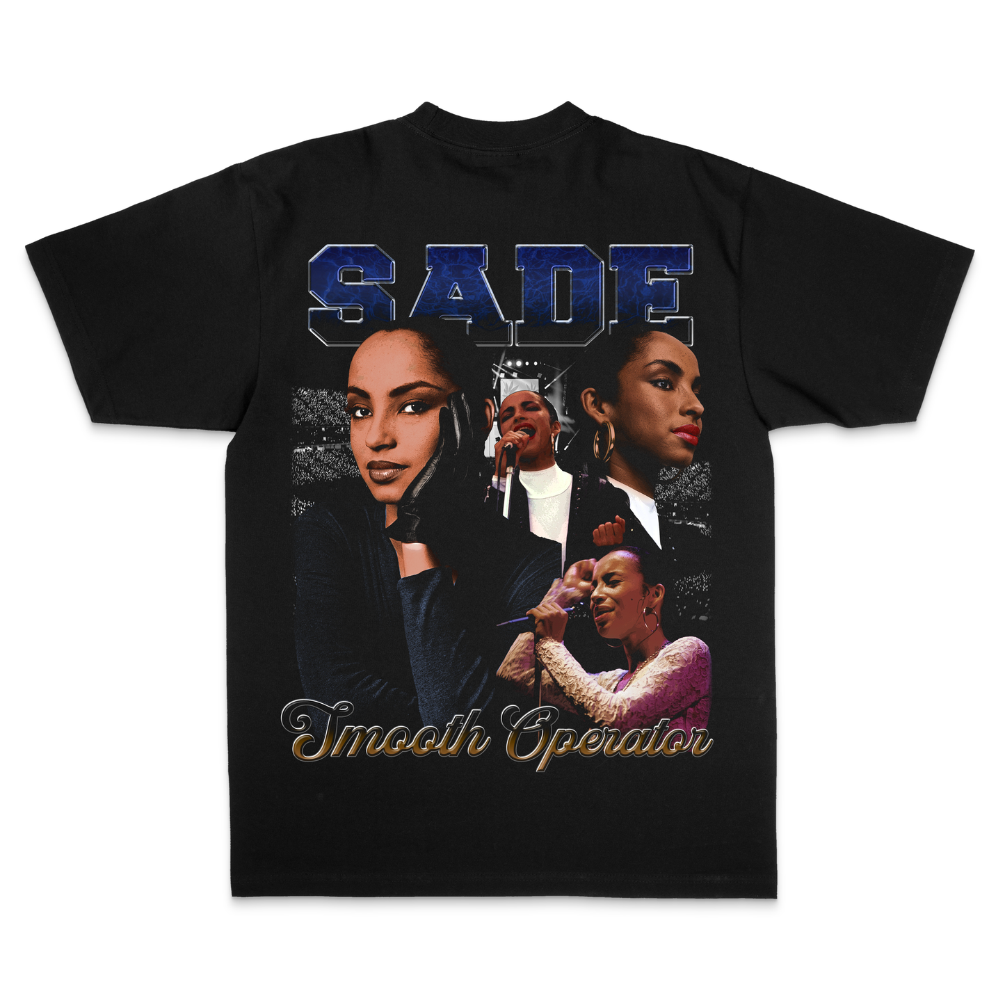 Sade “ Smooth Operator “ Front & Back Black Edition Tee